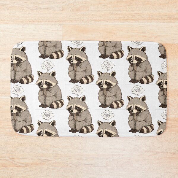 Item preview, A raccoon who worries designed and sold by RobertMartinArt.