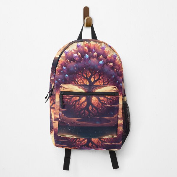 Item preview, Glowing Sunset Tree of Life Twin Moons Fantasy Art designed and sold by Pyt27.