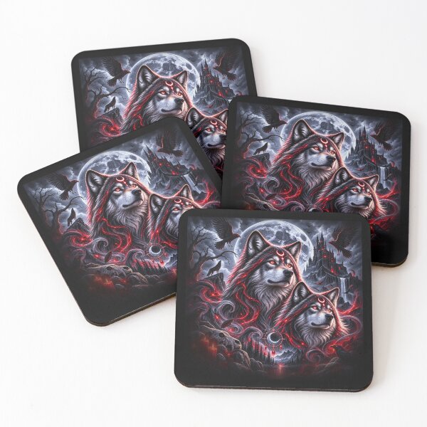 Item preview, Dark Wolves – Guardians of the Blood Moon designed and sold by TroviTutto.