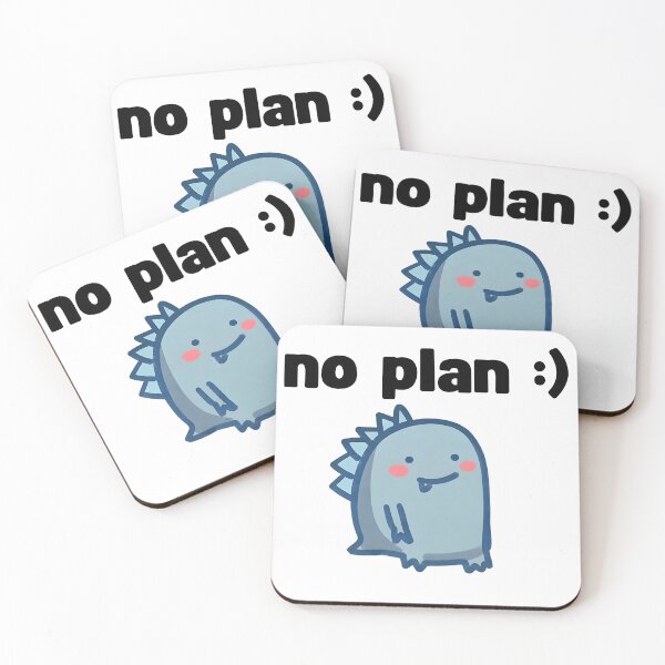 Item preview, cute no plan blue dinosaur designed and sold by Rockveil Co..