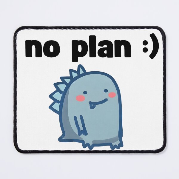 Item preview, cute no plan blue dinosaur designed and sold by Rockveil Co..