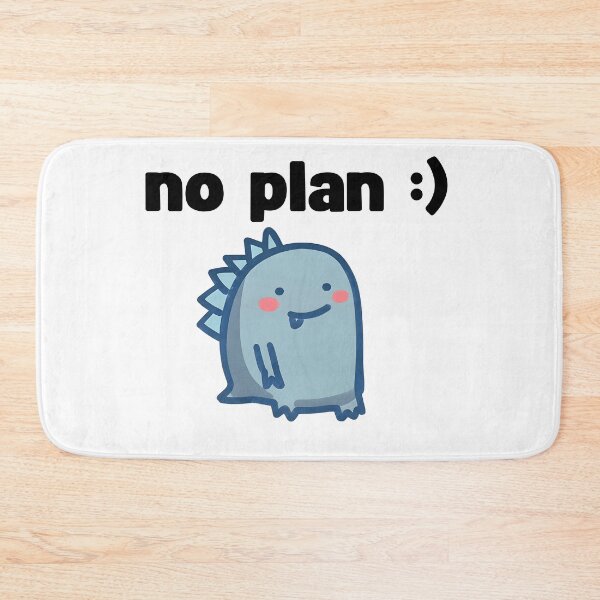 Item preview, cute no plan blue dinosaur designed and sold by Rockveil Co..