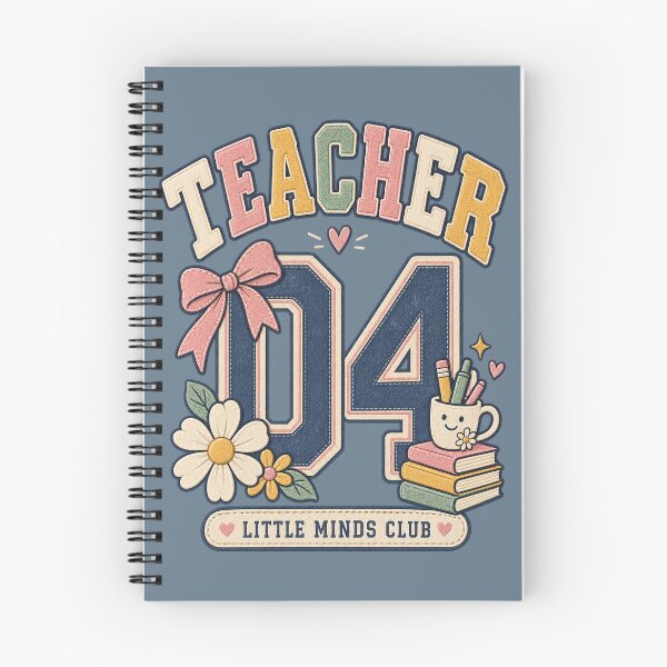Item preview, Teacher 04 Little Minds Club Retro Varsity Design designed and sold by Doodle Souq.