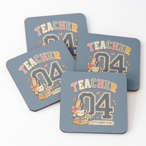 Item preview, Teacher 04 Little Minds Club Retro Varsity Design designed and sold by Doodle Souq.