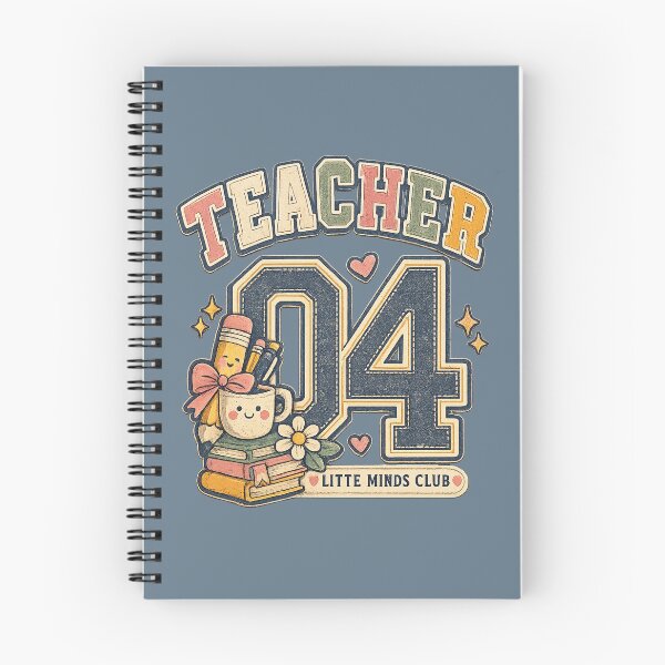 Item preview, Teacher 04 Little Minds Club Retro Varsity Design designed and sold by Doodle Souq.