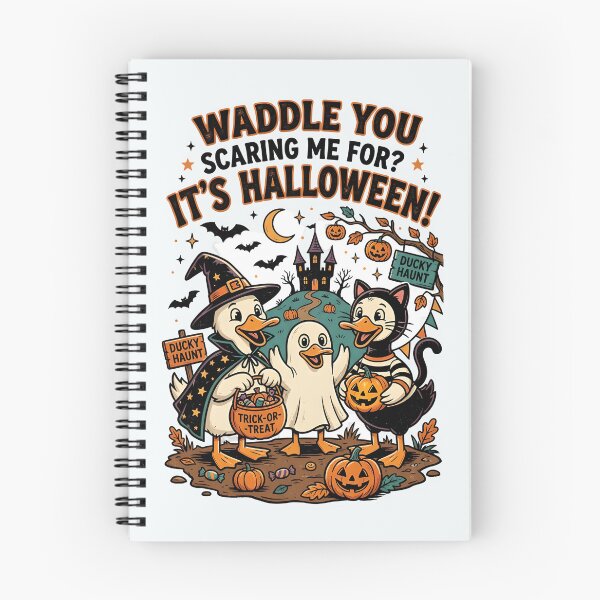 Item preview, Are you scaring me for? Halloween ducks (or drakes) designed and sold by ParadoxParadox.