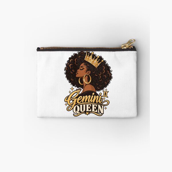 Item preview, Afro Gemini Queen | Melanin Zodiac | Black Queen Birthday designed and sold by ZIGLWORKS.