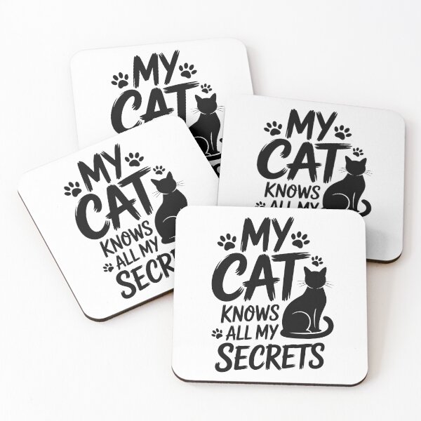 Item preview, MY CAT KNOWS ALL MY SECRETS designed and sold by jkrphoto.