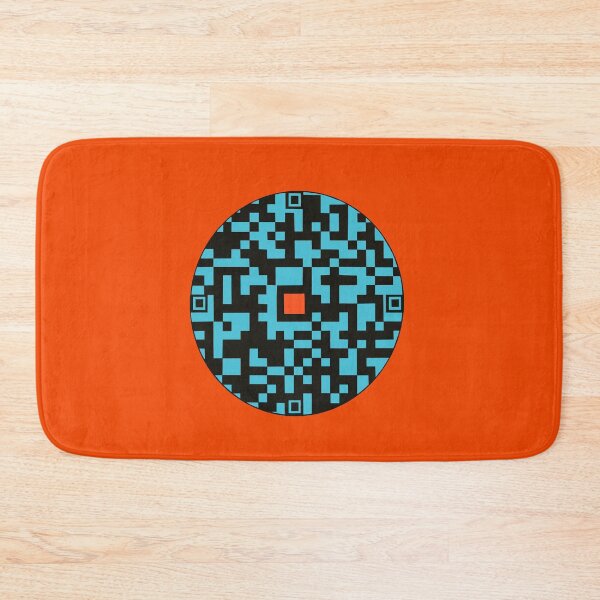 Item preview, Cyber Pixel Circular Mosaic Pattern - Teal and Black Abstract Art designed and sold by LittleHappiness by Kamollak .