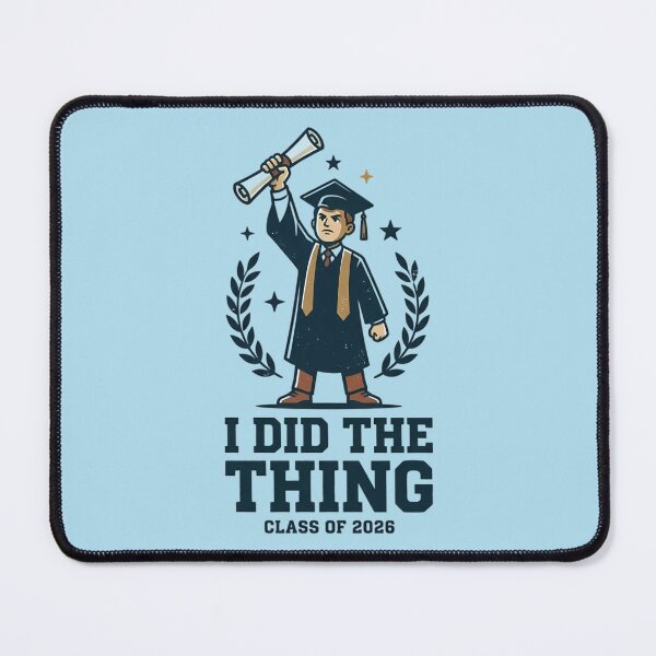 Item preview, I Did The Thing Class of 2026 Graduate Funny Diploma Laurel Aesthetic designed and sold by mood-draftsman.