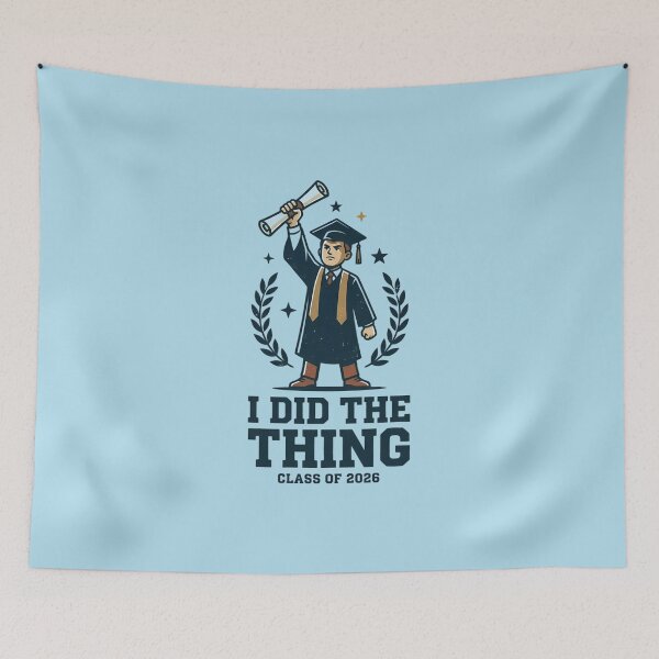 Item preview, I Did The Thing Class of 2026 Graduate Funny Diploma Laurel Aesthetic designed and sold by mood-draftsman.