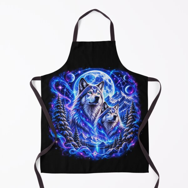 Item preview, Celestial Wolves – Guardians of the Moonlit Cosmos designed and sold by TroviTutto.