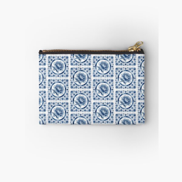 Item preview, Blue Peony in Geometric Frame designed and sold by HappyOops.