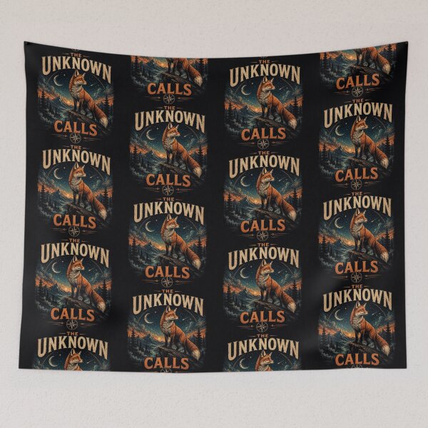 Item preview, The Unknown Calls – Surreal Fox Adventure Design designed and sold by Dogandesighn.