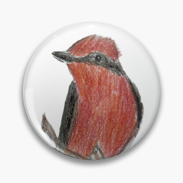 Item preview, Vermilion Flycatcher designed and sold by woodland-towers.