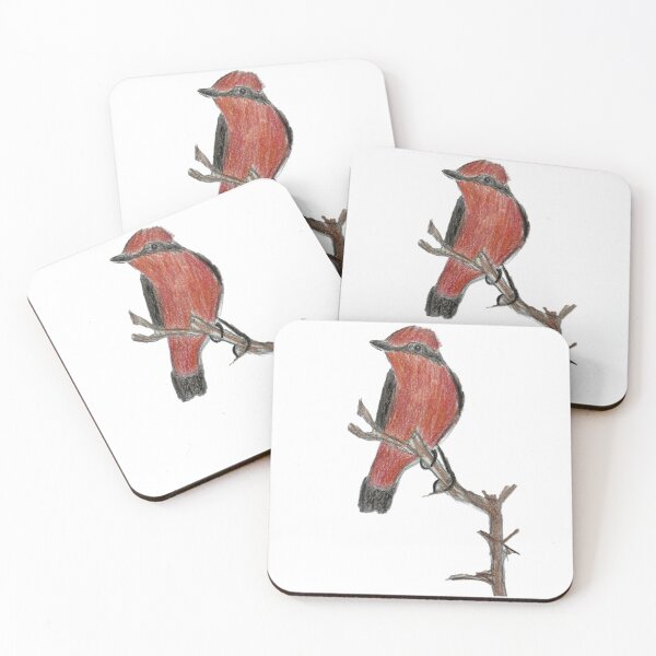 Item preview, Vermilion Flycatcher designed and sold by woodland-towers.