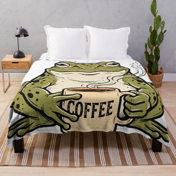 Item preview, More Espresso Less Depresso Funny Frog Coffee designed and sold by TEEDESIGMSTUDIO.