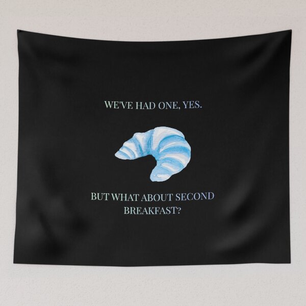 Item preview, What About Second Breakfast Funny LOTR Parody designed and sold by Mircea786.