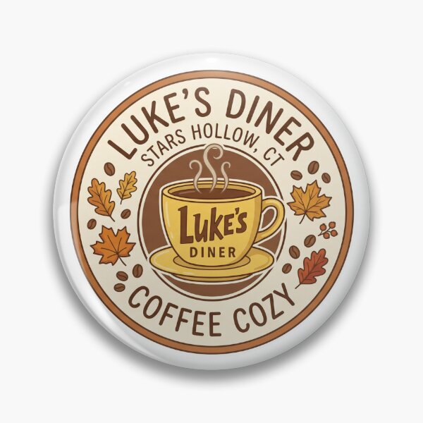 Item preview, Lukes Diner Stars Hollow Coffee Cozy Autumn Sticker designed and sold by StoneByTheMoon.