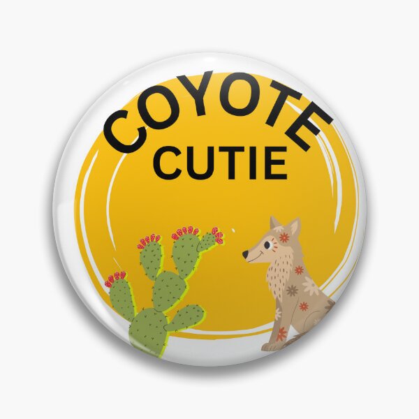 Item preview, Coyote cutie retro desert illustration  designed and sold by Jazzytouch.