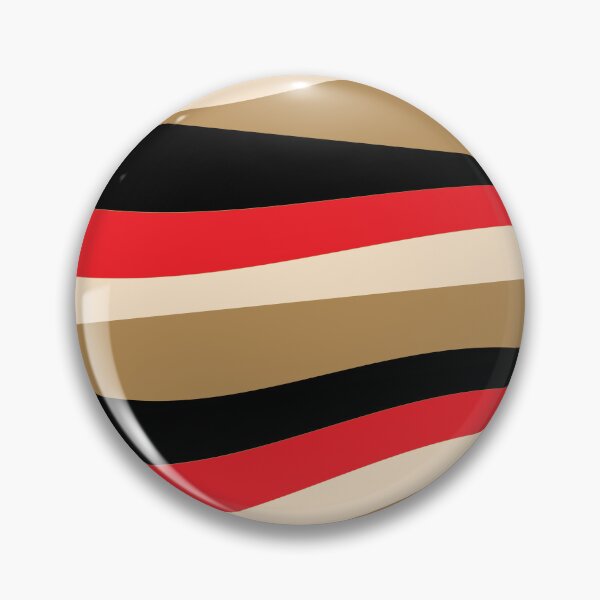 Item preview, Abstract wavy stripes red black cream preppy pattern designed and sold by fluffyfamcraft.