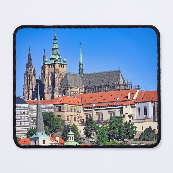 Item preview, Panoramic View of Prague Castle and St. Vitus Cathedral under Blue Sky designed and sold by goceris.