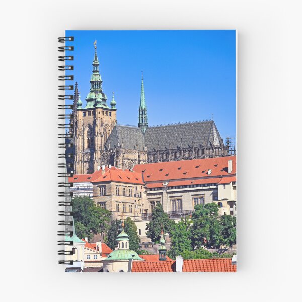 Item preview, Panoramic View of Prague Castle and St. Vitus Cathedral under Blue Sky designed and sold by goceris.