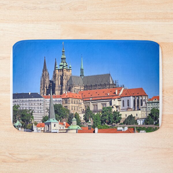 Item preview, Panoramic View of Prague Castle and St. Vitus Cathedral under Blue Sky designed and sold by goceris.