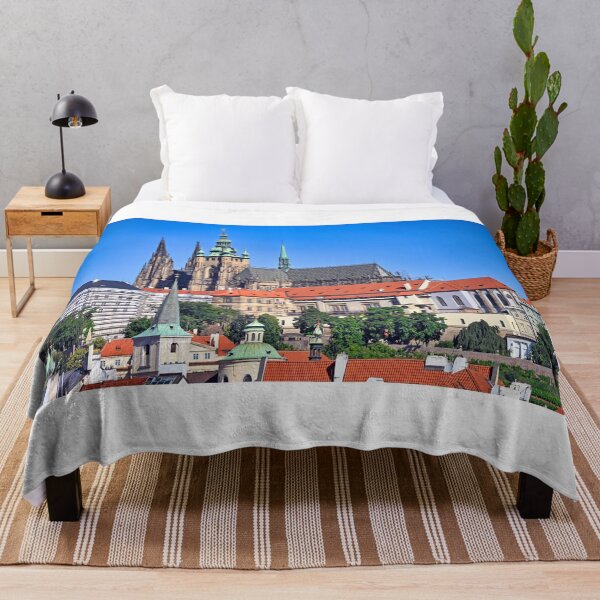 Item preview, Panoramic View of Prague Castle and St. Vitus Cathedral under Blue Sky designed and sold by goceris.