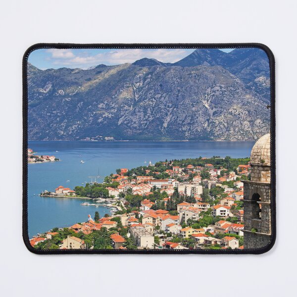 Item preview, Panoramic View of Kotor Bay through Historic Church Bell Tower, Montenegro designed and sold by goceris.