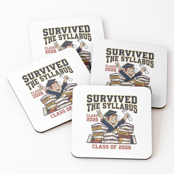Item preview, Survived The Syllabus Class of 2026 Funny Graduate Textbook Aesthetic designed and sold by mood-draftsman.