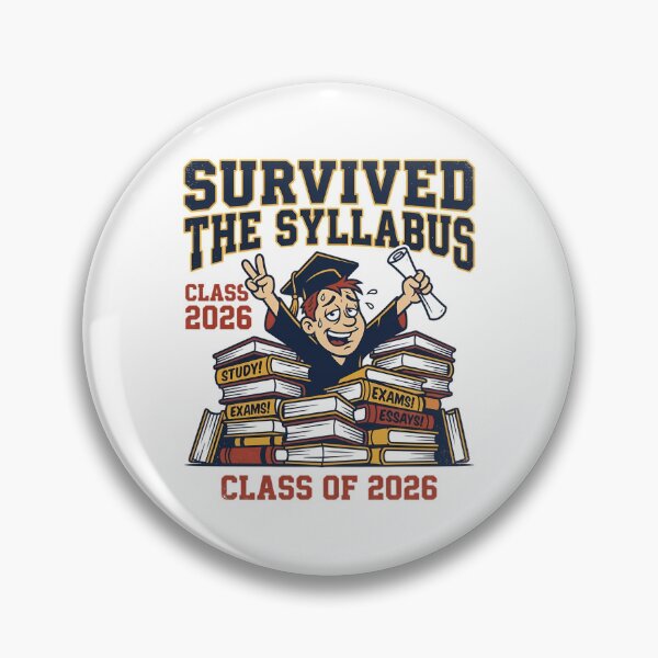 Item preview, Survived The Syllabus Class of 2026 Funny Graduate Textbook Aesthetic designed and sold by mood-draftsman.