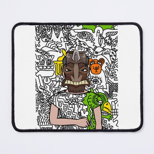 Item preview, Masked Faces Art | ⭐⭐⭐⭐⭐ Best Seller designed and sold by sunsetboardwalk.