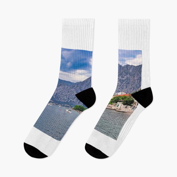 Item preview, Panoramic View of Bay of Kotor with Mountains and Coastal Village, Montenegro designed and sold by goceris.