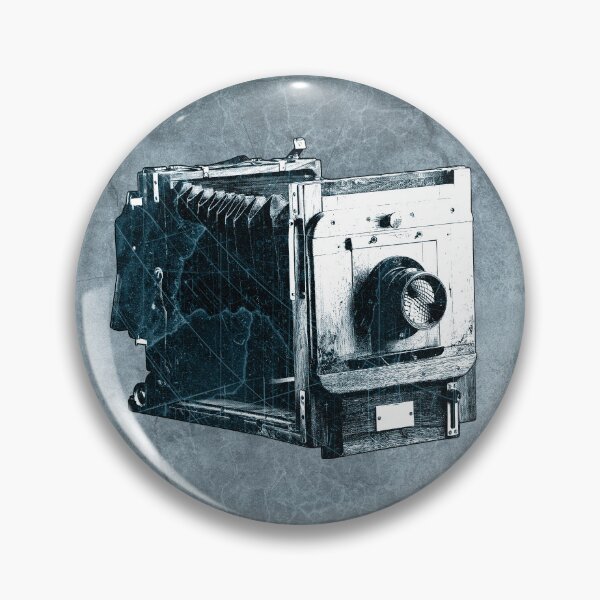Item preview, Blue-tinted Antique Victorian Camera Large Format Dark Gothic Photography designed and sold by Ghoul Enterprises.