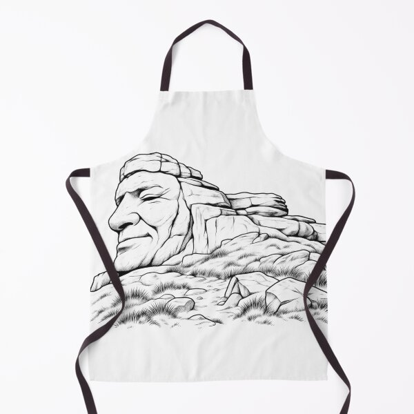 Item preview, Old Man of Mow – Staffordshire Gritstone Landmark Line Art designed and sold by Tee Visions.