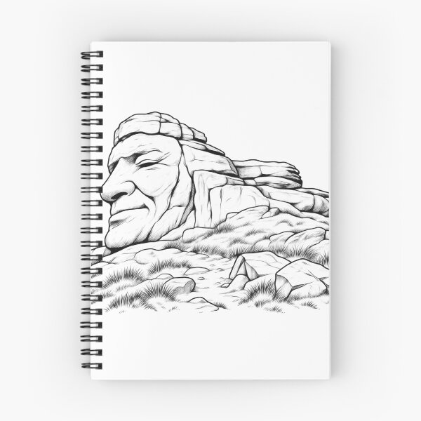 Item preview, Old Man of Mow – Staffordshire Gritstone Landmark Line Art designed and sold by Tee Visions.