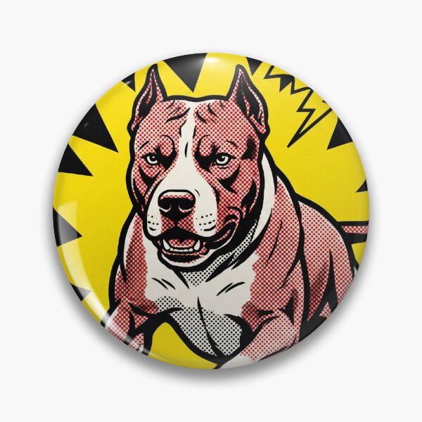 Item preview, American Pit Bull Terrier - Pop Art Comic Dog Graphic Print designed and sold by FreiherrPK.