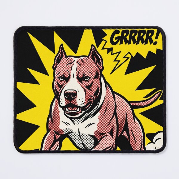 Item preview, American Pit Bull Terrier - Pop Art Comic Dog Graphic Print designed and sold by FreiherrPK.