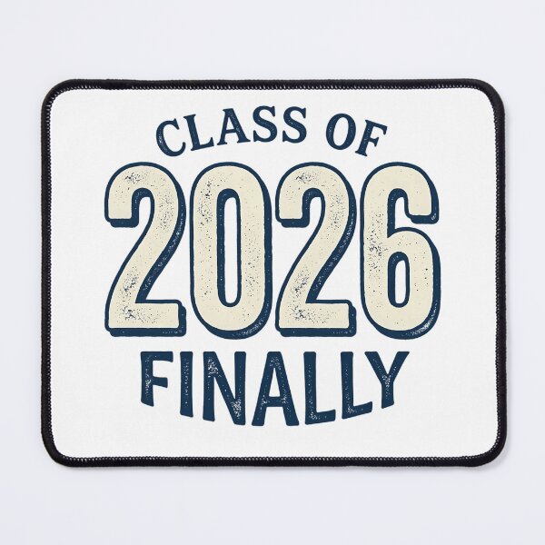 Item preview, Class of 2026 Finally Senior Graduate Retro Collegiate Vintage Aesthetic designed and sold by mood-draftsman.