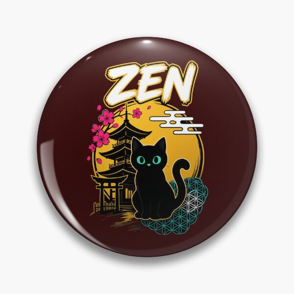 Item preview, Zen Black Cat designed and sold by hyunyoung17.