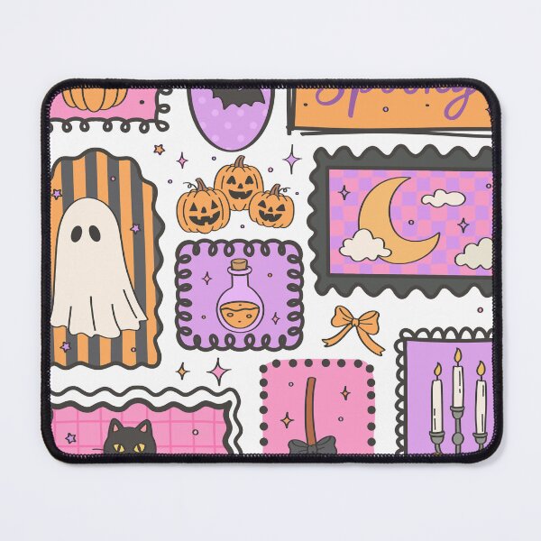 Item preview, Cute Spooky Halloween Framing Pattern Pink and Purple designed and sold by Thanaphat.