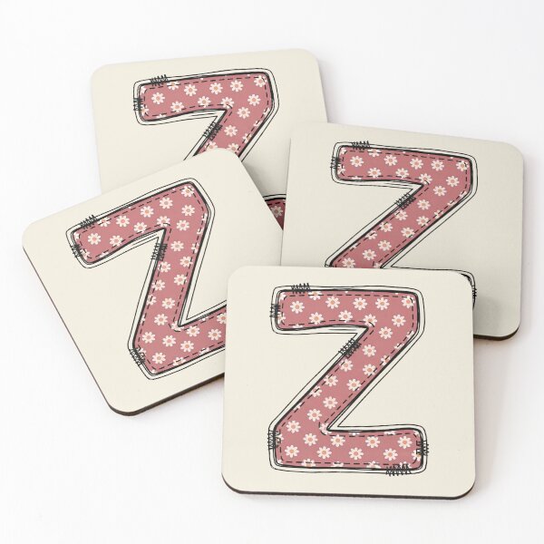 Item preview,  Embroidery Dusty rose Letter Z with floral Pattern designed and sold by ITCHAWAWAA.
