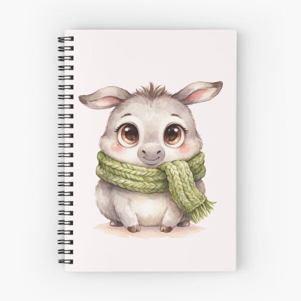 Item preview, Cute Baby Donkey in Green Scarf – Whimsical Watercolor Animal. designed and sold by SaraSumi.