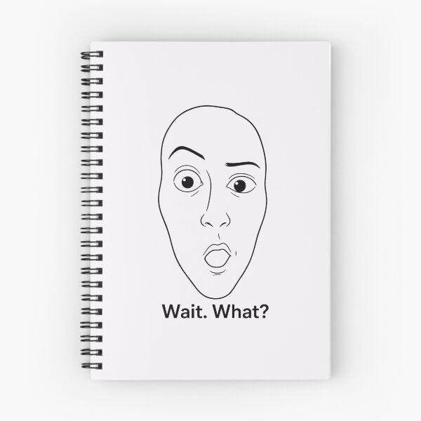 Item preview, Wait What Surprised Face Meme Reaction designed and sold by PixelQ.