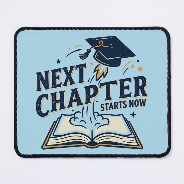 Item preview, Next Chapter Starts Now Graduate Open Book Rocket Cap Aesthetic designed and sold by mood-draftsman.