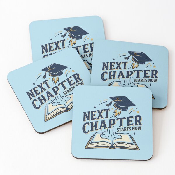 Item preview, Next Chapter Starts Now Graduate Open Book Rocket Cap Aesthetic designed and sold by mood-draftsman.