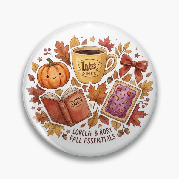 Aperçu de l'œuvre Autocollant Lorelai et Rory Fall Essentials Gilmore créée et vendue par StoneByTheMoon.