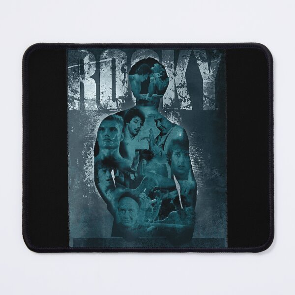 Item preview, Rocky Silhouette Blues Fighter Collage Design designed and sold by GaedderTreuben.