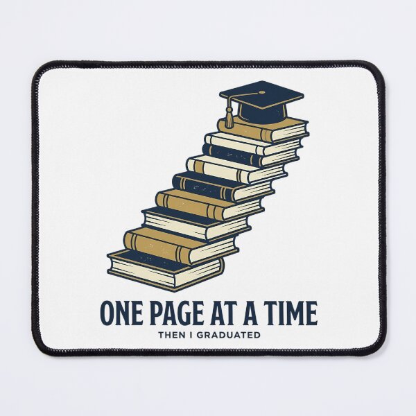 Item preview, One Page At A Time Book Staircase Graduate Cap Aesthetic designed and sold by mood-draftsman.